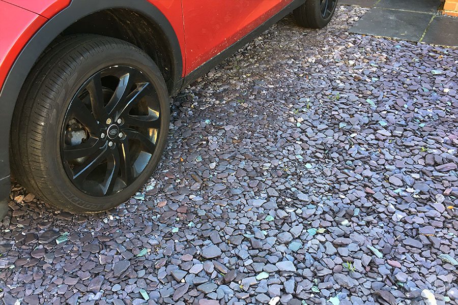 blue slate chips driveway driveway with blue slate chips