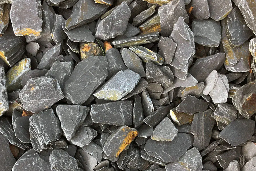 Black slate chippings