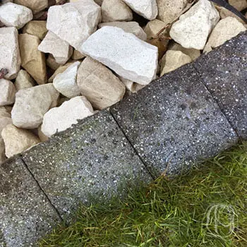  Limestone garden path
