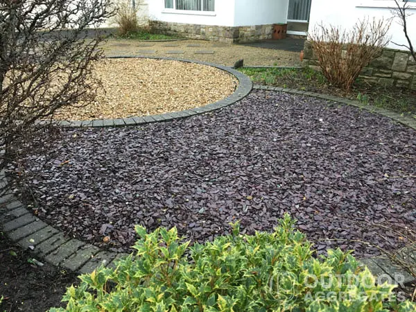  Slate chips garden