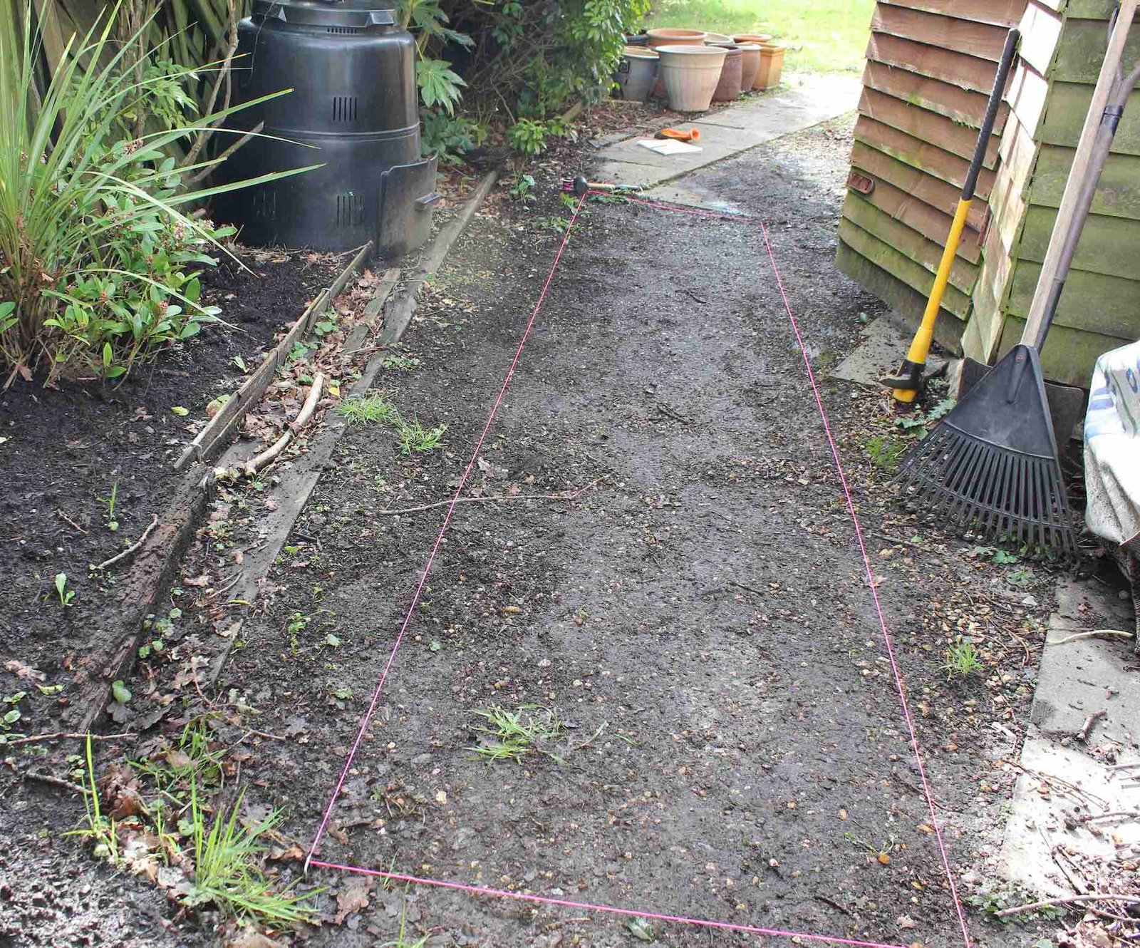 Measuring out a space with string