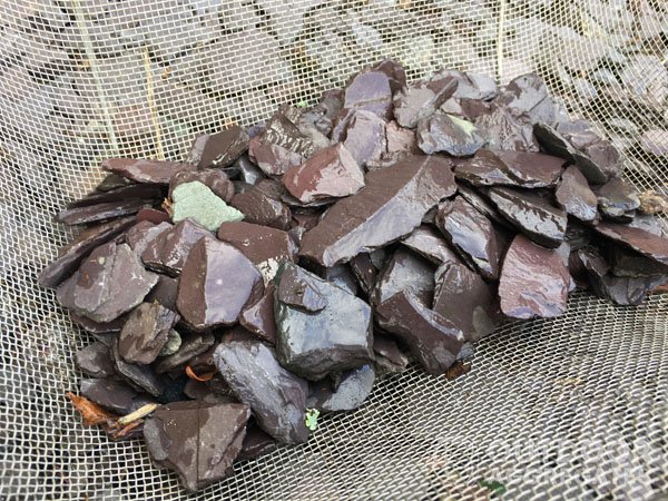 40mm plum slate shown wet