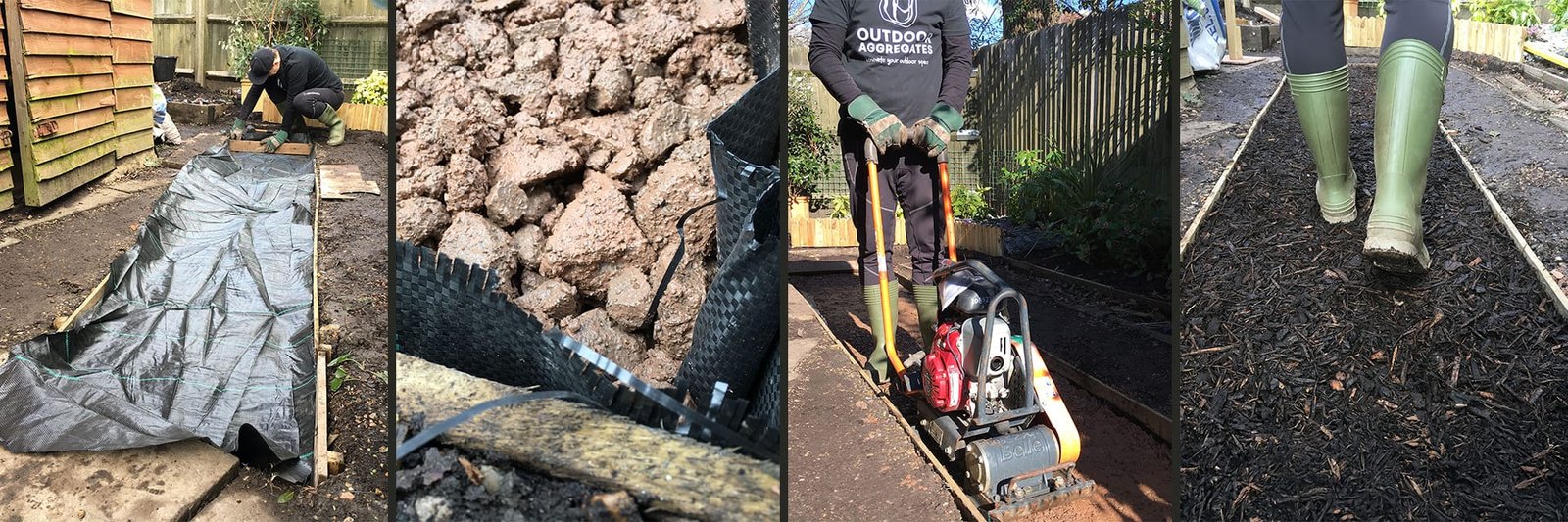 How to build a woodchip path