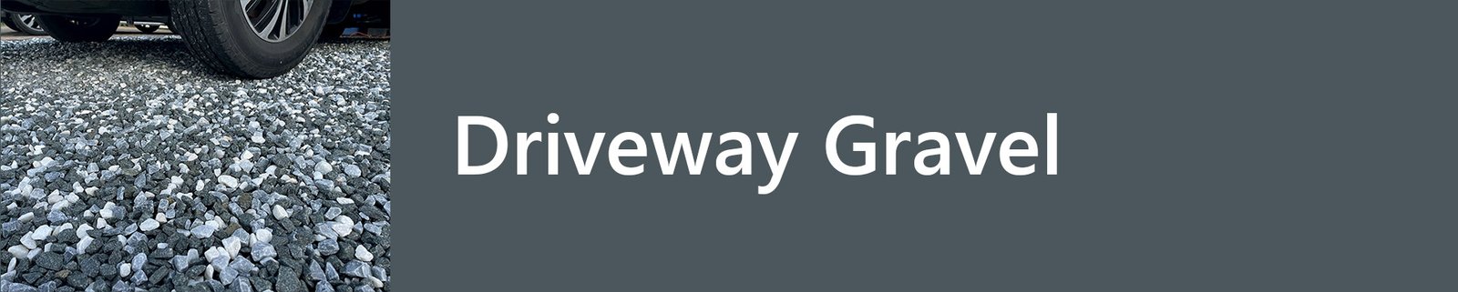 Driveway gravel category menu